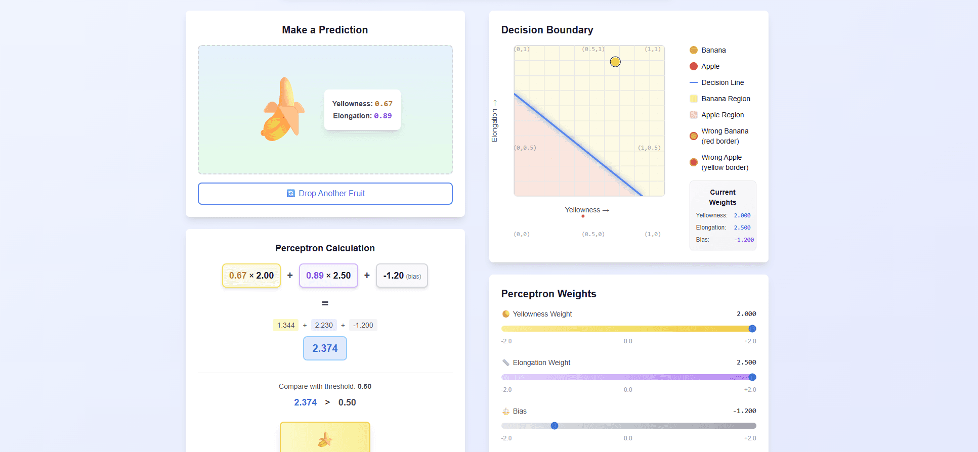 Cover image for Perceptron Demo - Interactive AI Learning project